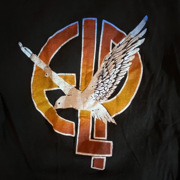 Vintage ELP Emerson Lake & Palmer Double sided Rock Band T-Shirt No Size Tag - Picture 3 of 9